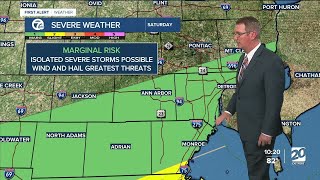 Slight chance of severe storms