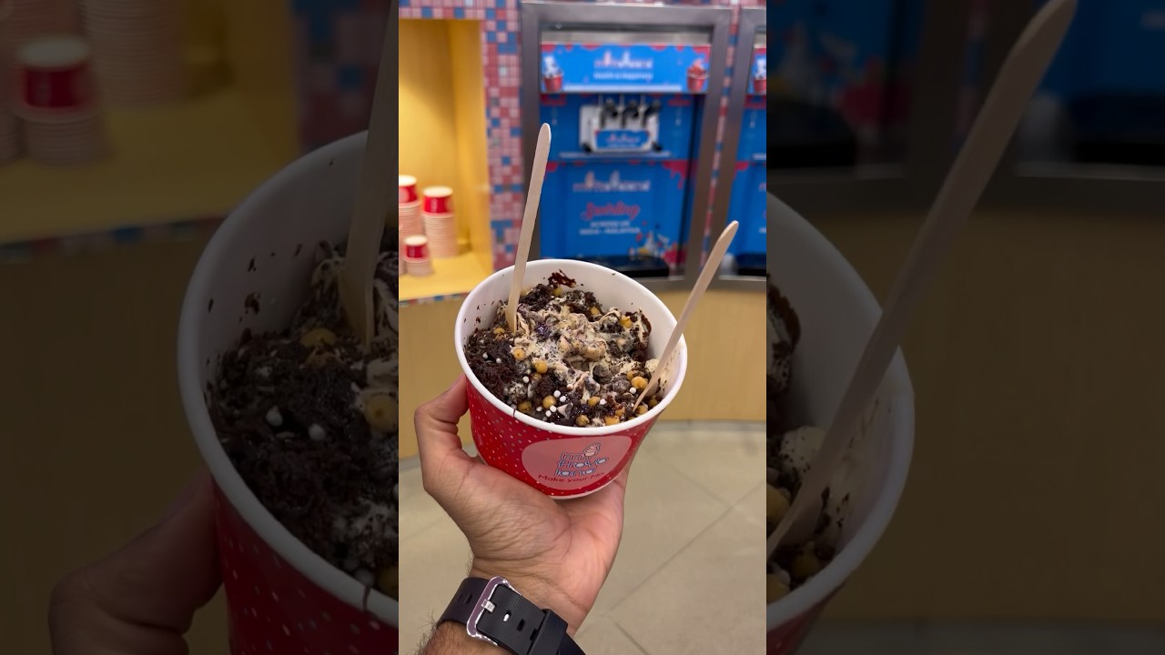 Frozen yogurt at Myfroyoland Vasant Vihar😍 #frozen #frozenyogurt #yogurt #dessert #desserts #shorts