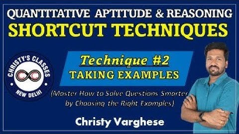 UPSC CSAT | SHORTCUT TECHNIQUES | TAKING EXAMPLES | All Exams Aptitude & Reasoning |Christy Varghese