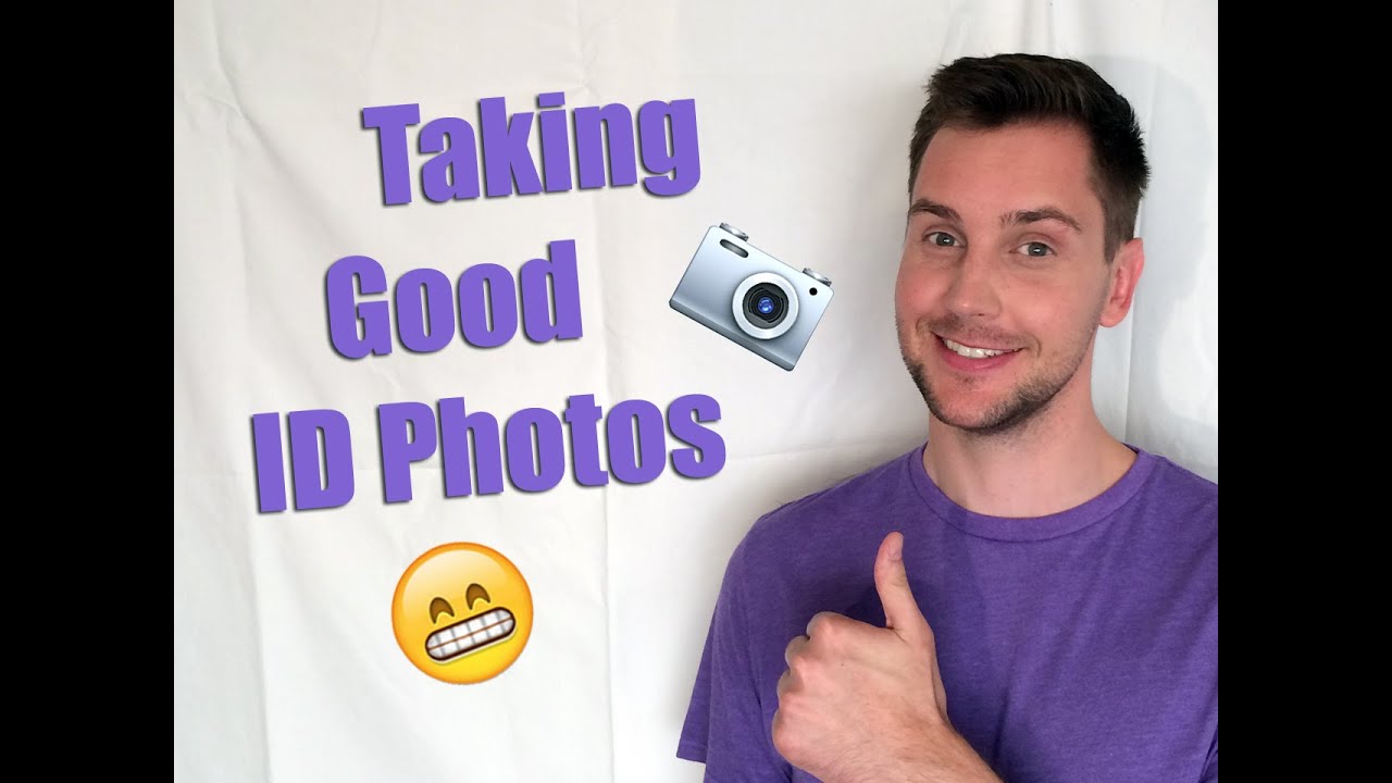 How to Take Your Own ID Photos - YouTube