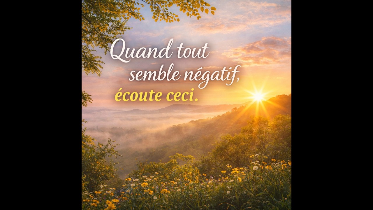 Voir le positif et changer ton regard sur la vie