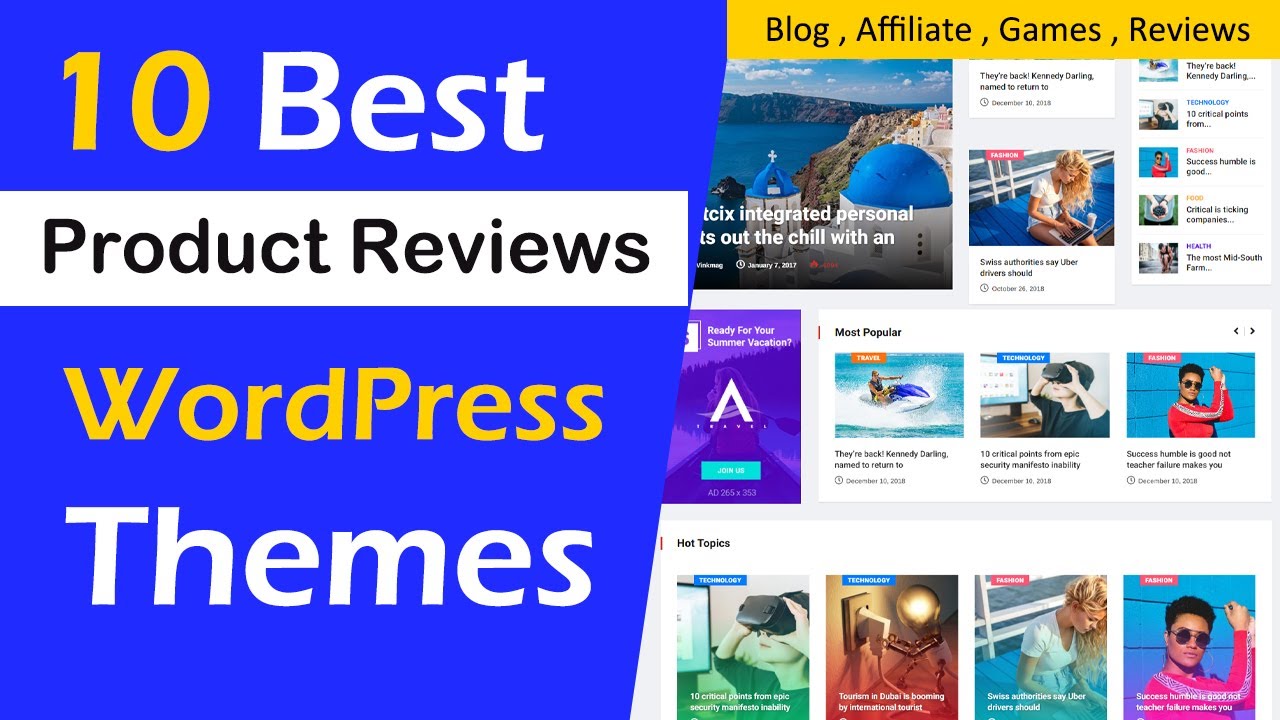 Best Review WordPress Themes 2022