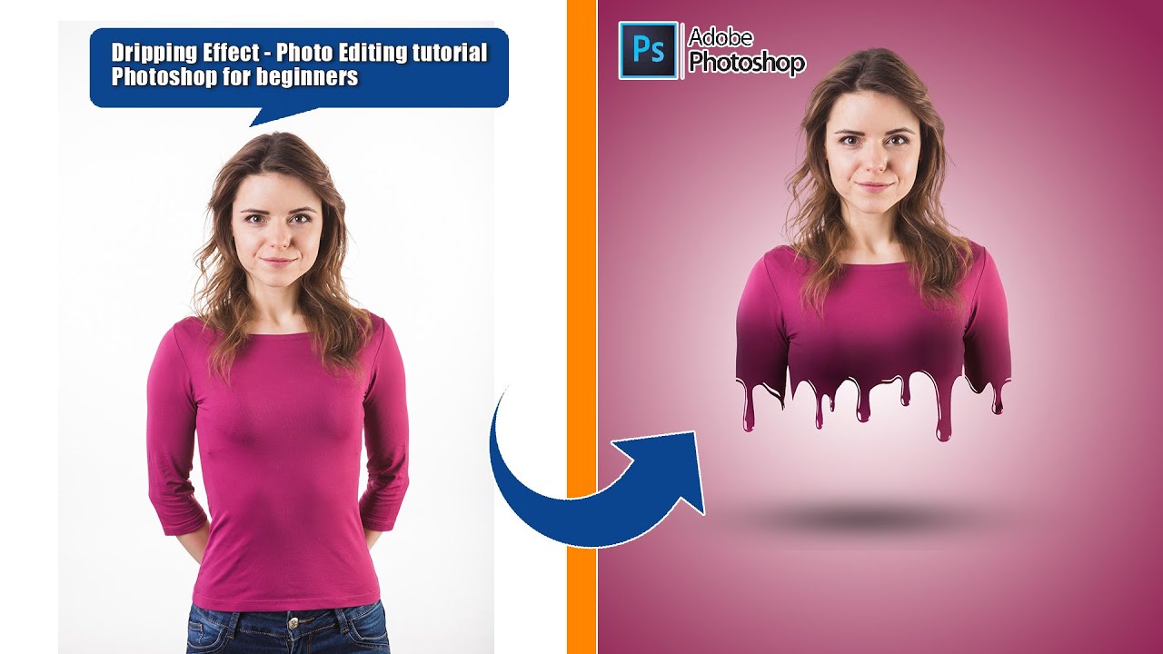 Dripping Ps Dripping Effect - Photo Editing tutorial - Photoshop for beginners ...