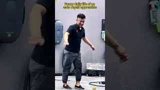 Funny daily life of an auto repair apprentice #funny  #shorts #foryou #reaction