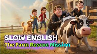 The Farm Rescue Mission Story | Easy English Listening Practice for Beginners with   (A1 - A2 Level)