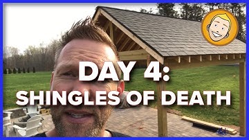 How to BUILD A RAMADA OR PAVILION - DIY (Part 4 - Shingles) | Backyard projects