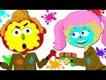 Funny Len and Mini Playing Paintball | Kids Songs by Teehee Town