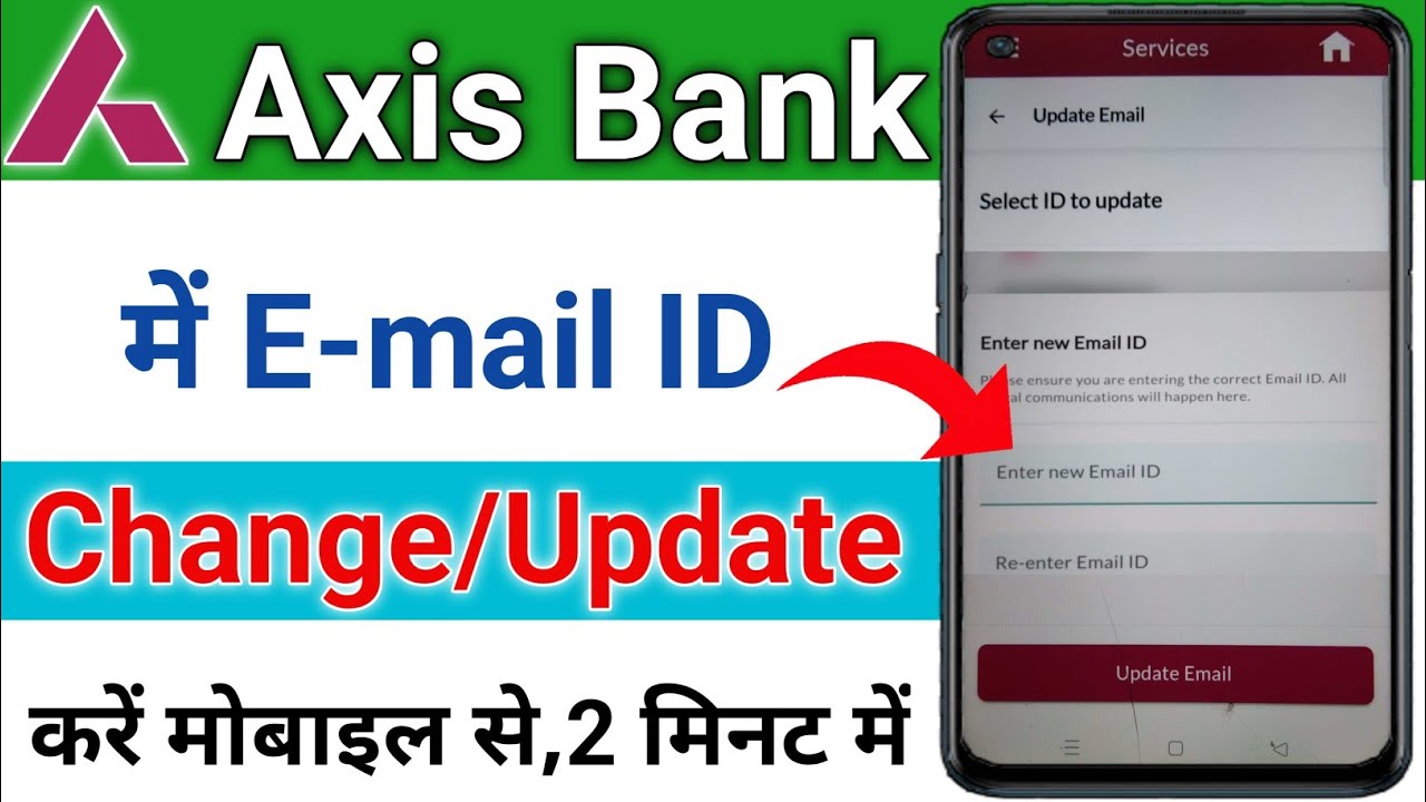axis bank gmail id change online axis bank email id registration