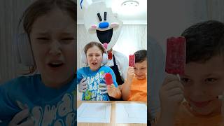 Ice cream vs felt-tip pen challenge #shorts #melisa