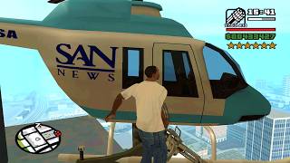 ⭐⭐⭐⭐⭐⭐SIX STARS WANTED LEVEL RAMPAGE WITH TANK | 6 STAR WANTED LEVEL ESCAPE IN GTA SAN ANDREAS
