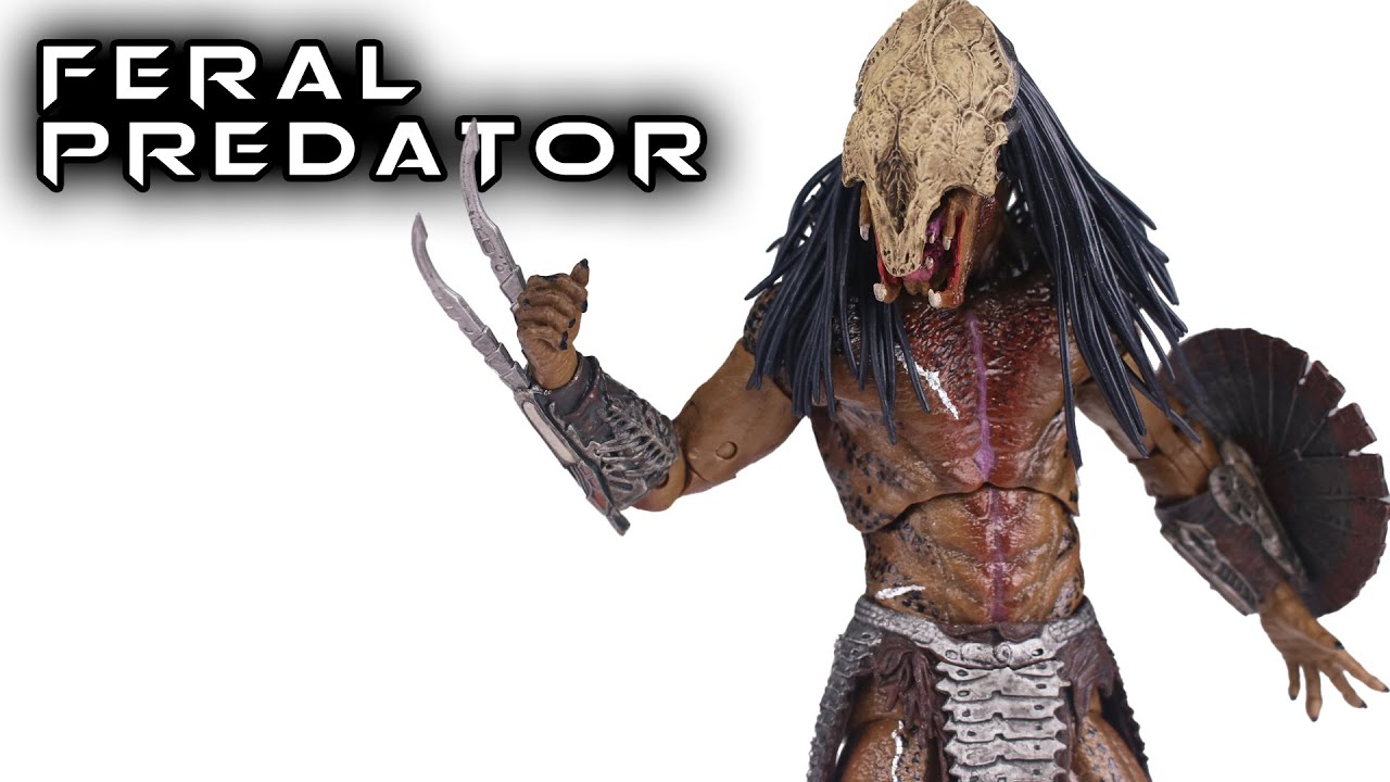 NECA FERAL PREDATOR Ultimate Prey Action Figure Review - YouTube