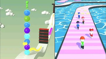 ▶️ Stack Rider Level 17 🆚 Shortcut Race Gameplay..!! All New Levels Android iOS Gameplay 🎮