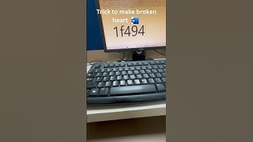 Symbol broken heart in MS word💔 | Shortcut to make 💔 😔😥#windows #word #shortcutkeys #computer
