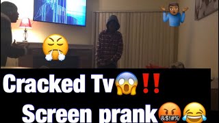 Cracked Tv Screen Prank‼️Fail🤬 screenshot 5