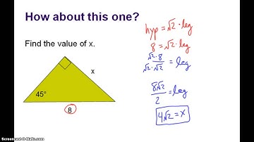 Geo 8.4 - Special Right Triangles