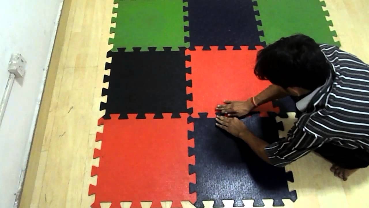 Fab Floorings India Interlocking Rubber Floor Tiles Youtube