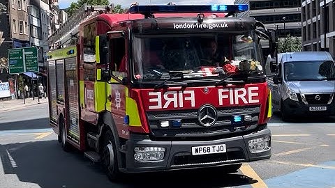[4 PUMP FIRE!] Firefighters respond to an emergency - LFB 
