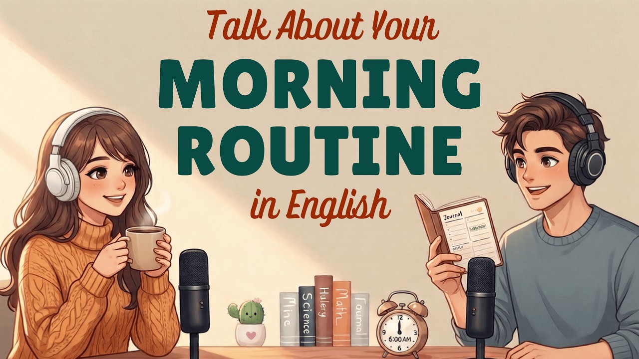 The Best Morning Routine for English Learners | Easy English Podcast for Practice Speaking