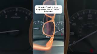 Here is a quick test for polarized sunglasses! #ophthalmology #sunglasses #eyewear #vision