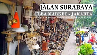 Walking ~ Jalan Surabaya from Stasiun Cikini ~ Flea Market Jakarta ~ Pasar Barang Antik Menteng