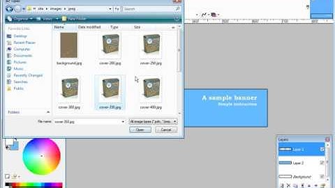 How to create your own banners using paint.net - AdMonker