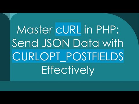 Master cURL in
