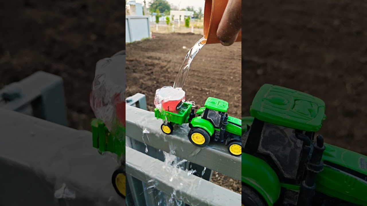 mini tractor mein Pani gira ke palta 🚜# 