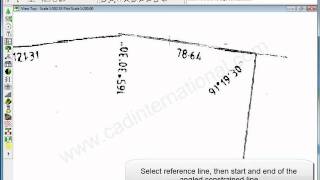 Trace Over Survey Plan Using Cad Software