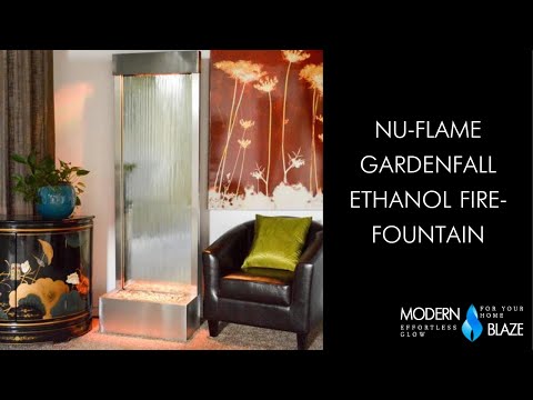 Nu Flame Gardenfall 8ft Ethanol Fire Fountain Gf8sg Fire Youtube