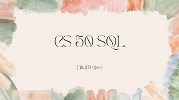 CS50 Final Project: Library Management System with SQL and ER Diagram