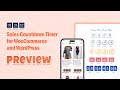 Preview Sales Countdown Timer for WooCommerce and WordPress