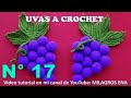 UVAS A CROCHET paso a paso para adorno de cocina en video tutorial MANUALIDADES