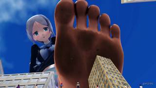 巨大娘 Giantess巨大娘の探し物海風編Giantess Looking For A Lost Item Umikaze Versionmmd