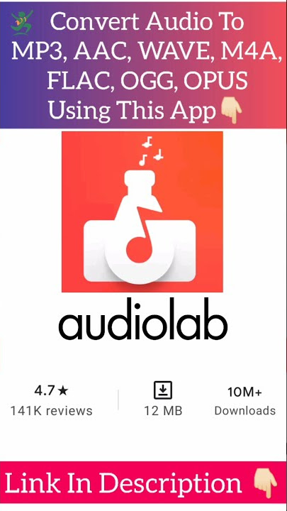 Convert Audio To MP3 , AAC , WAVE , M4A , FLAC , OGG ,OPUS Format | MP3 Converter App | Smart Things