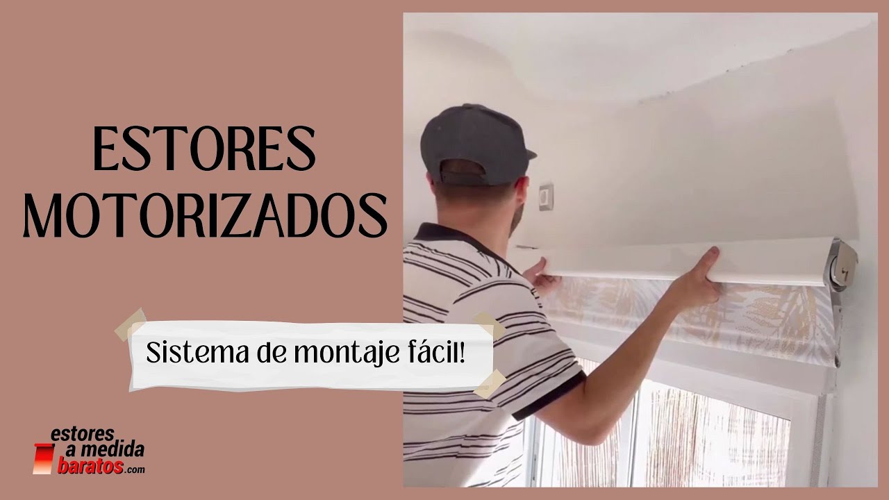 Estores motorizados: Con sistema de montaje fácil!