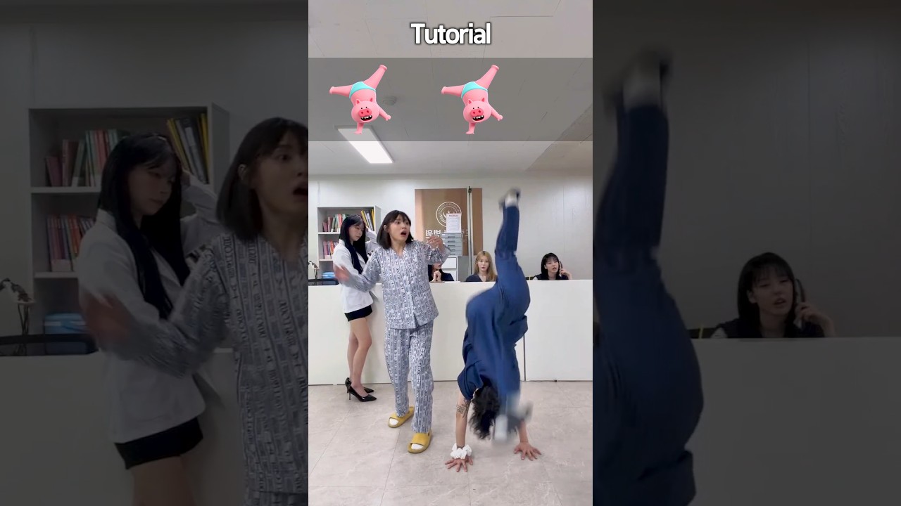 A flip during a dance challenge?! The reactions were insane