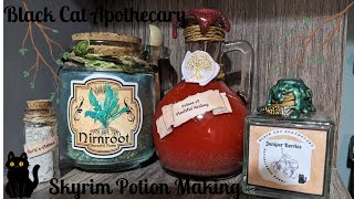 Skyrim Alchemy - Making Skyrim Potions & Ingredients for your Home :D