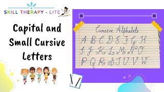 Cursive Writing | Capital and Small Letters | Aa  -  Zz | Skill Therapy -  Lite