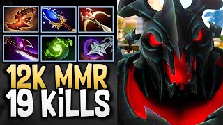 Shadow Fiend Dota 2 7.35 with 19 Kills and 12K MMR - Dota Gameplay