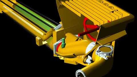 How concrete pump working 3d enimation