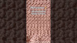 Easy Crochet Texture Using Single Crochet (Front loop + Back loop)