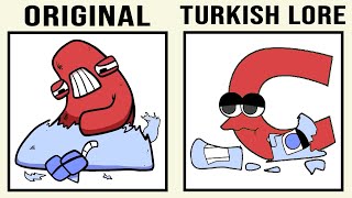 Alphabet Lore vs Turkish Alphabet Lore (by spQbert4) Comparison #1