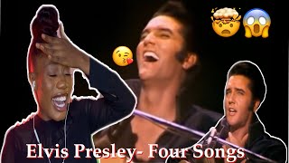 Elvis Presley- Four Songs(LIVE) [REACTION] |FIRST TIME HEARING!