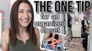 WANT AN ORGANIZED MASTER CLOSET | this one tip will make the BIGGEST difference