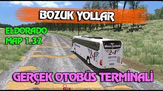 Ets2 - BOZUK YOLLAR / GERÇEK OTOBÜS TERMİNALİ screenshot 5