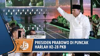 MOMEN KEBERSAMAAN PRESIDEN PRABOWO DI PUNCAK HARLAH KE-28 PARTAI KEBANGKITAN BANGSA