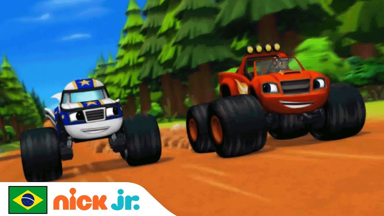 Blaze And The Monster Machines | Vídeo Musical ‘Acelerando’ 🚗💨 | Nick Jr. | Brazil | Português