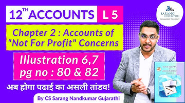 Class 12 | Chapter 2 Accounts of "Not for profit" Concerns Illustration 6 & 7 Pg 80 & 82  HSC Board