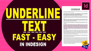 How to Underline Text in Adobe InDesign (Easy & Fast Tutorial!) #indesign