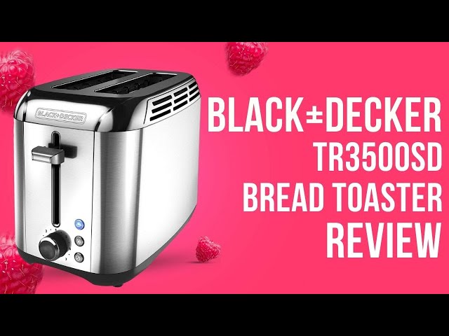 BLACK+DECKER 2-Slice Toaster, Rapid Toast, Stainless Steel, TR3500SD